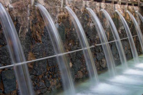 Duchas naturais no Parque das Fontes